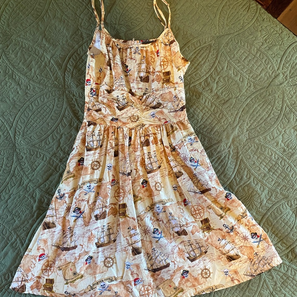 Retrolicious Treasure Island cotton pirate pinup dress
